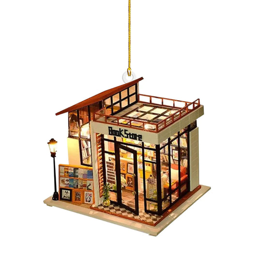 Creative Acrylic Christmas Tree Car Decor Hanging Ornament